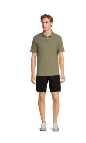 GE Size 46 Men’s Cargo Shorts Knee Length 10" Inseam Black George Cotton/Spandex - Picture 3 of 6