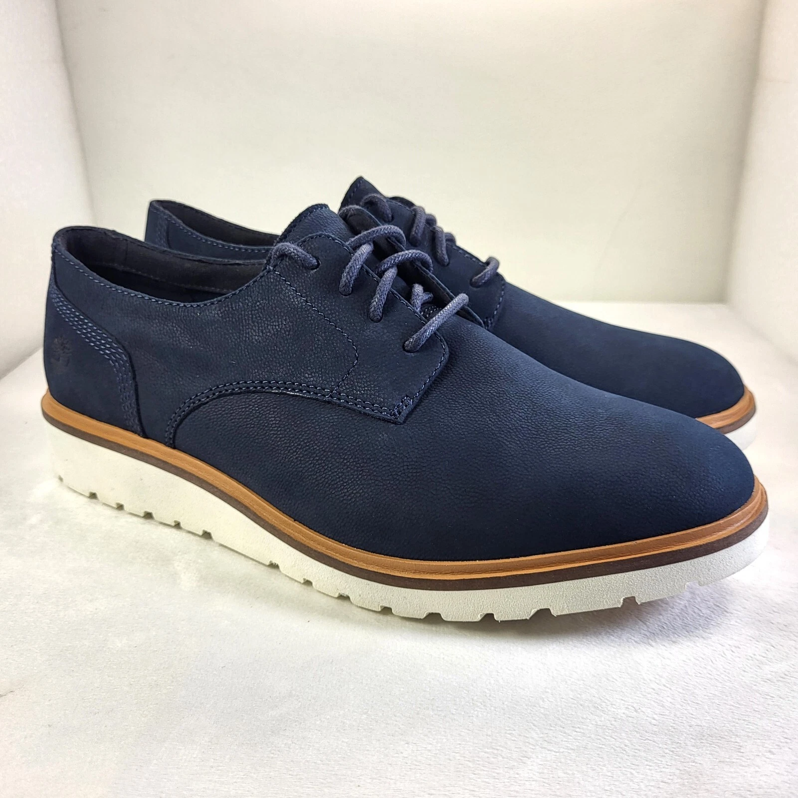 TIMBERLAND Ellis Street Oxford scarpe da donna nabuk blu navy UK8 *NUOVE INUTILIZZATE* (X308)