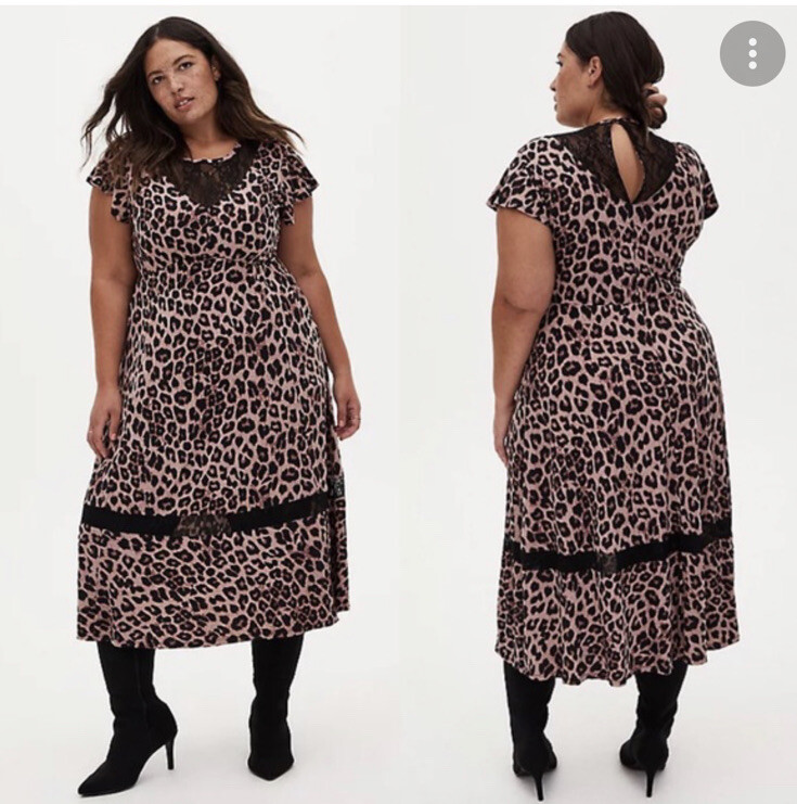 Mesh Midi Torrid Leopard Print Dress Torrid Leopard Animal Print