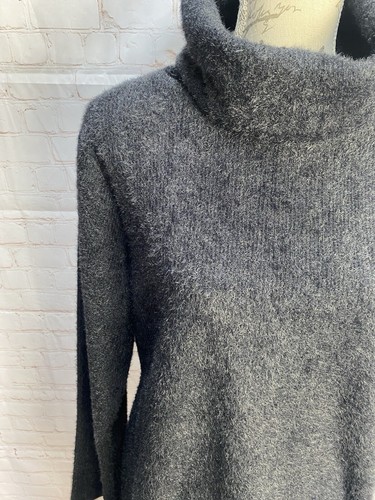 Women’s ASOS Black Jumper Long Dress Size 16 Roll Neck New With Tags - Picture 2 of 11