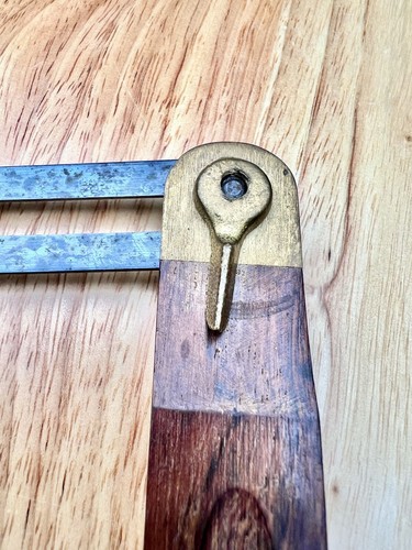 Vintage Craftsman Sliding T-Bevel Gauge Wood & Brass Carpenters Square 8" - Picture 4 of 8