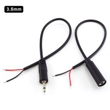 3.5mm mono Male connector Plug Audio female Cable wire Charger Line
