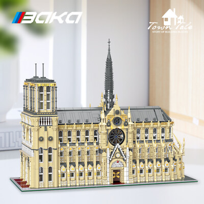 8225pcs Notre-Dame de Paris BAKA 33213 Building Block Set Toy Diy