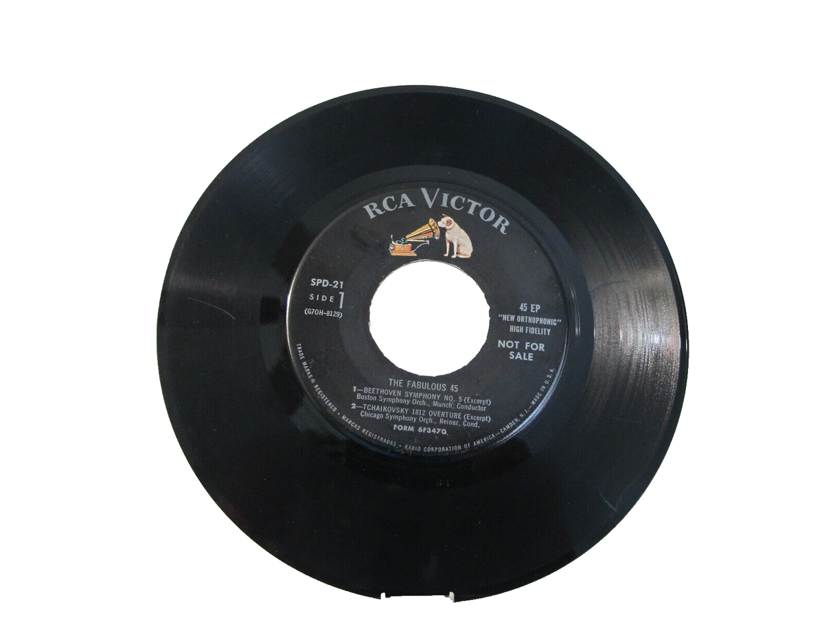 45 RECORD - THE FABULOUS 45 - BEETHOVEN SYMPHONY NO 5 | eBay