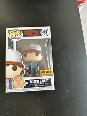 Stranger Things DUSTIN & DART Funko Pop #593 Hot Topic Exclusive