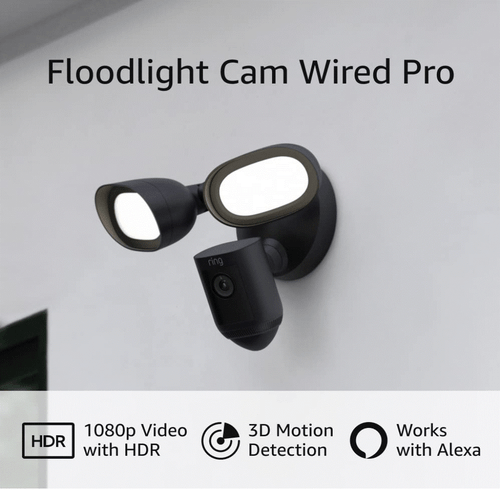 Ring Floodlight Cam Wired Pro with Bird’s Eye View and 3D Motion Detection - Picture 5 of 12