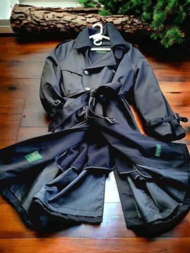 Ralph Lauren Herren Trenchcoat schwarz mit Reißverschlussfutter 42R - Bild 9 von 16