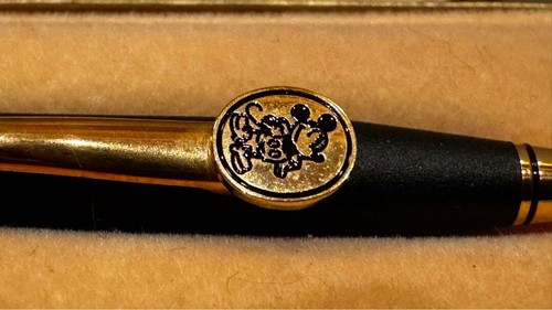 CROSS Disney Mickey Mouse Classic Black Ballpoint Pen wz/Box&Booklet Vintage F/S - Picture 4 of 9