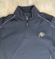 Cutter And Buck DryTec Quarter Zip Men’s Pullover Sweatshirt Size Small Black