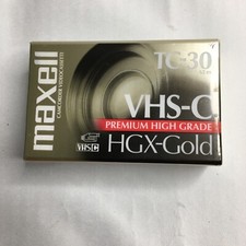 New Sealed Maxell HGX-Gold TC-30 VHS-C Camcorder Videocassette
