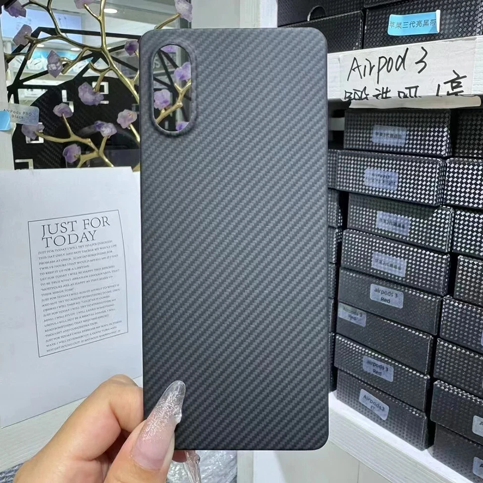 Funda Original de Fibra de Carbono para Sony Xperia10 VI Mate Delgada Anti-Caída Cubierta Armadura Foto 2 de 4