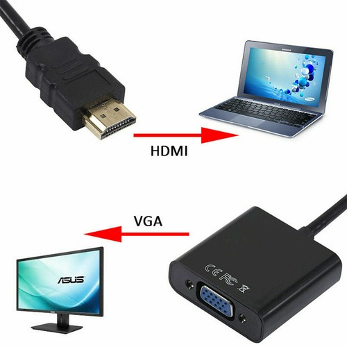 1080P HDMI Male to VGA Female Video Converter Adapter Cable for PC DVD HDTV TV - Picture 7 of 10