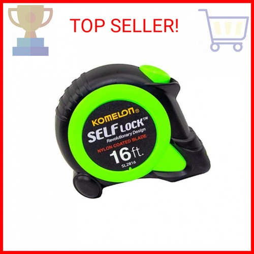 Komelon SL2816; 16' x 3/4" Self-Lock Tape Measure - Picture 2 of 2