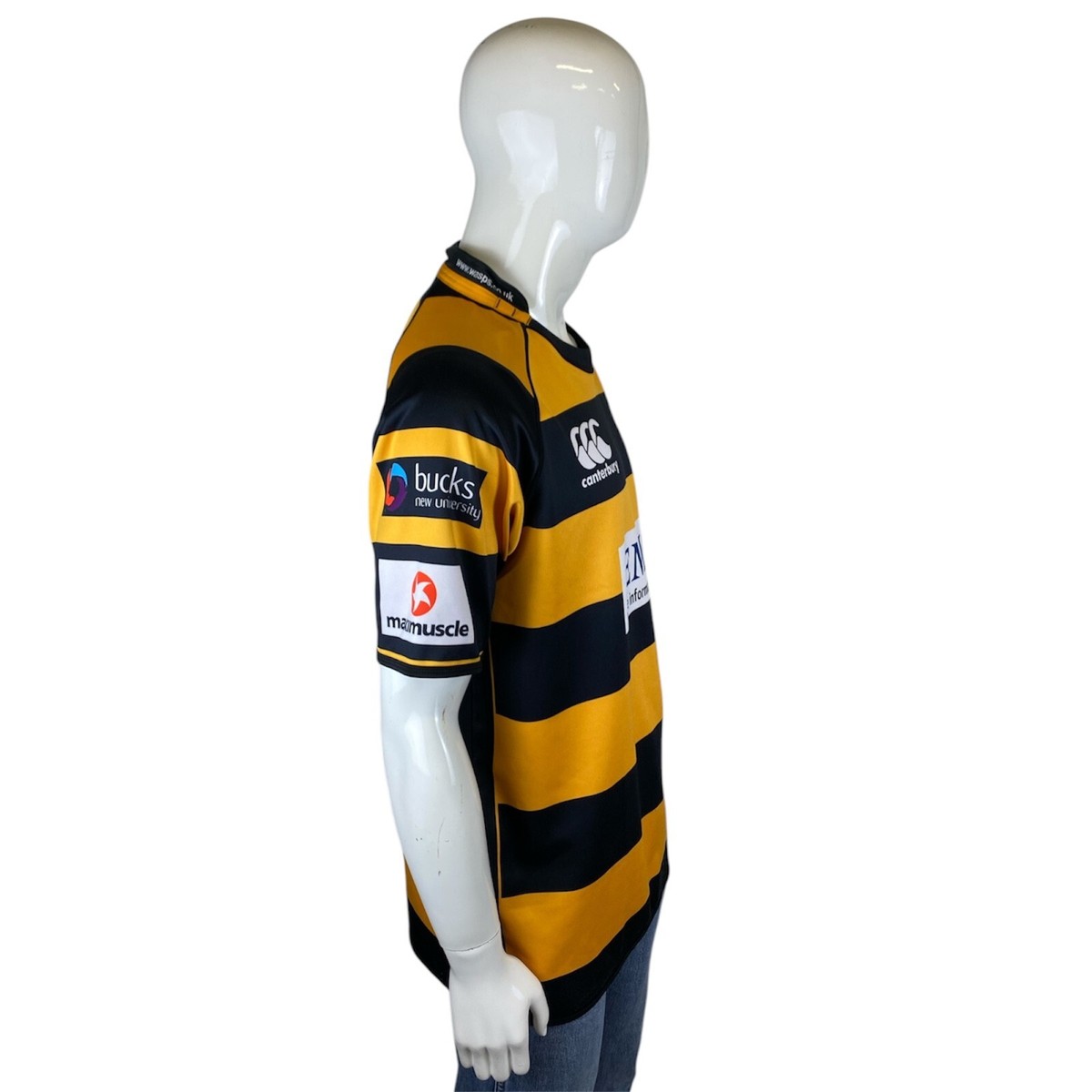 Vintage LONDON WASPS 2009/10 Rugby Jersey XXL 2XL Black
