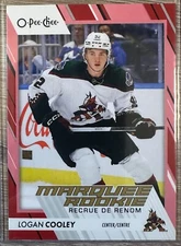 2023-24 OPC O-PEE-CHEE HOCKEY LOGAN COOLEY RC RED SSP PARALLEL #584