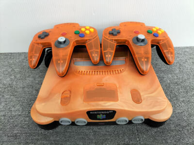 Nintendo 64 Clear Orange NUS-001 Console & Controller Cable