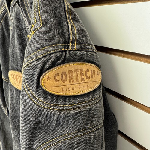 Cortech Men's Black Denim DSX Motorcycle Jacket w/ Pads, Size LG / 44 - Picture 11 of 23