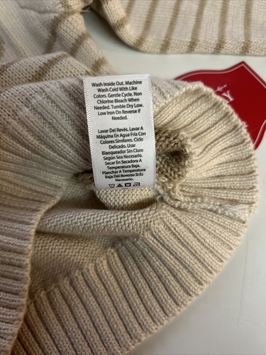 Infant Sweater Toddler Boys/Girls 2 T. Beige Reindeer Christmas Holiday Time - Picture 11 of 11