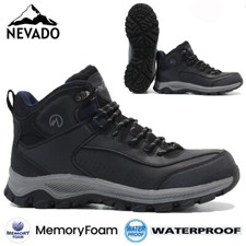 MENS WALKING HIKING MEMORY FOAM CASUAL THERMAL WINTER ANKLE BOOTS TRAINERS SIZE