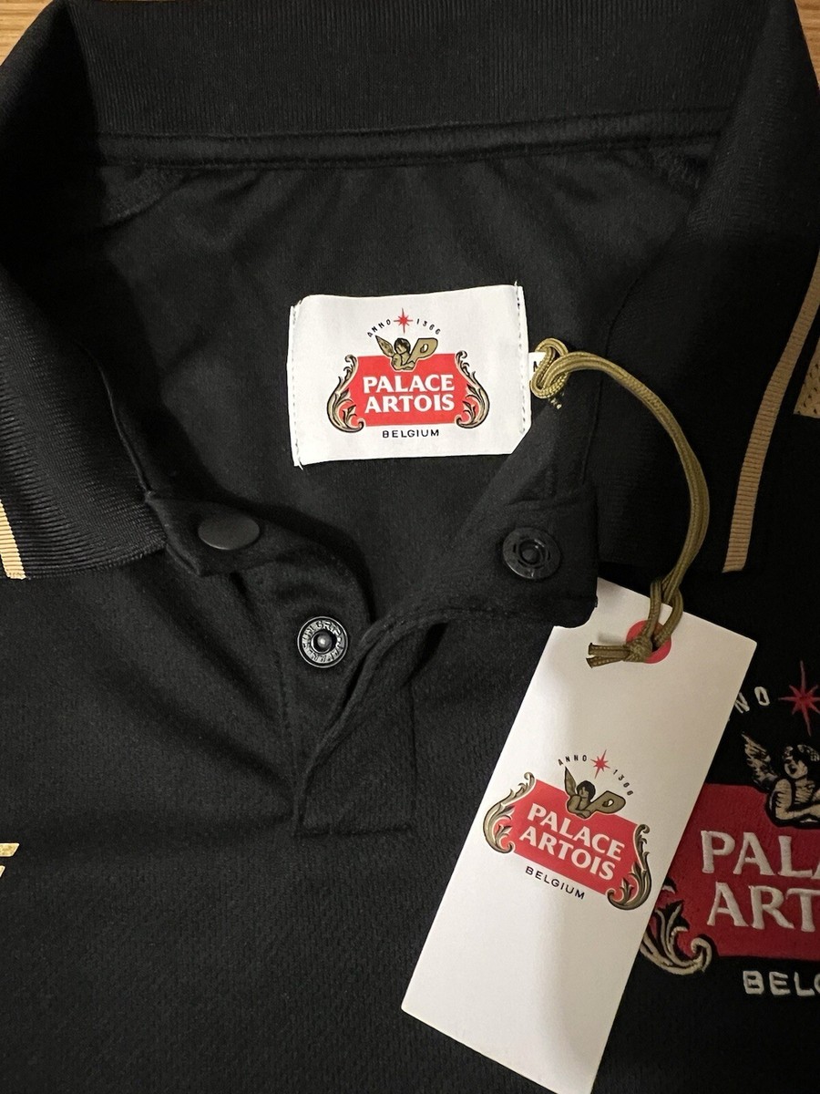 Palace stella artois tech polo shirt black medium in hand | eBay Palace stella artois tech polo shirt black medium in hand | eBay