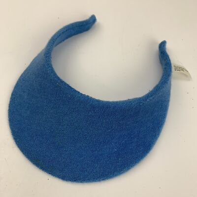 Blue Fitted Visor Cap Hat Adjustable