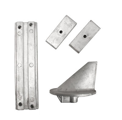 Tecnoseal Anodensatz Aluminium f. Mercury 75 80 90 100 115 PS CV Anoden Kit Alu