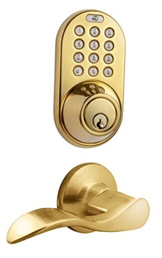 Smart Electronic Touchpad Keyless Entry Deadbolt and Lever Combo DFL-02P-image