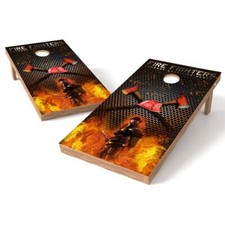 Firefighters Honor Cornhole Board Wrap