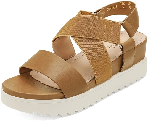 Women Open Toe Ankle Strap Summer Casual Platform Wedge Sandals US size 5-11 - Picture 7 of 24