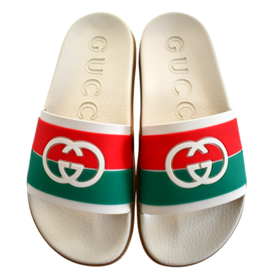 ?️NEW GUCCI INTERLOCKING G LOGO Rubber WOMEN