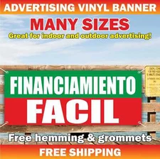 FINANCIAMIENTO FACIL Advertising Banner Vinyl Mesh Sign EASY FINANCING cash loan