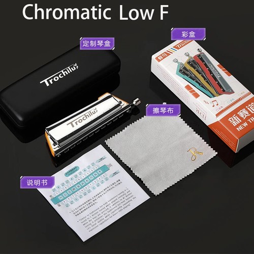 Harmonica Blues Musical Instrument Chromatic Harp 10 Hole Pop Tuning Mouth Organ - Picture 8 of 23
