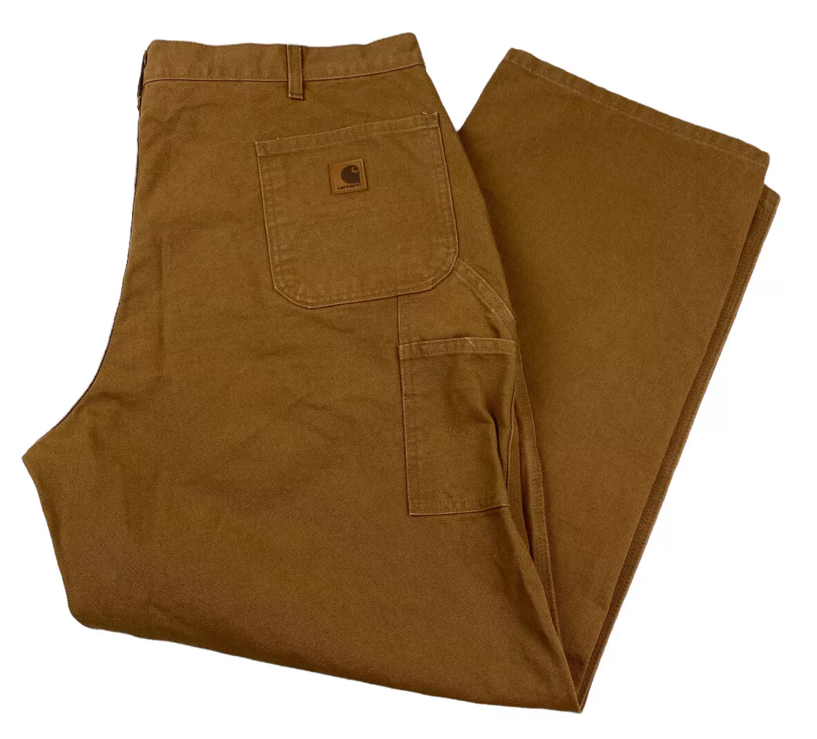 Carhartt Loose Original Fit Washed Duck Work Dungaree B11 BRN Size