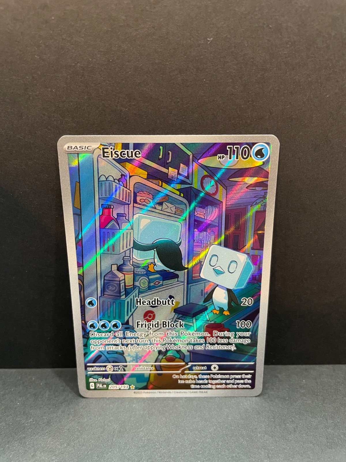 Eiscue Paldea Evolved Pokemon Card Illustration 205/193 Rare Card NM