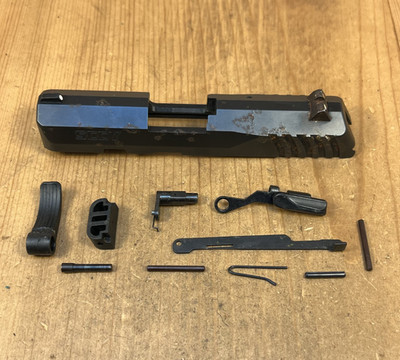 SCCY CPX-2 CPX2 9mm Parts: Stripped Slide, Pins, Trigger, Lever - N468