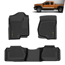 3PC Floor Mats Fits 2007-2013 Chevrolet Silverado GMC Sierra 1500 2500 3500 US