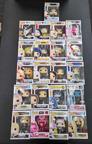 Funko Pop Heroine Lot 21 Boxed Anime Star Wars DC One Piece Naruto Exclusives