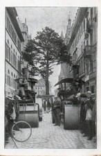 Postcard, Frankfurt, 1907, event card, transp...