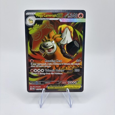 Pokémon TCG Mega Camerupt ex 156/132 Ultra Rare Mega Evolution Base Set NM/M