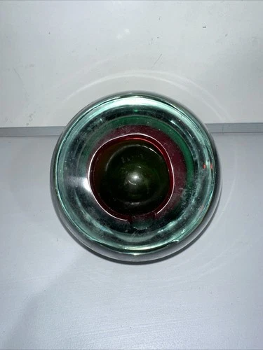 Vintage Murano Large Orb Art Glass Ash Tray Bowl Planter Display Dish