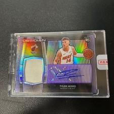 Tyler Herro Auto Miami Heat Obsidian 45/75 Rookie Card