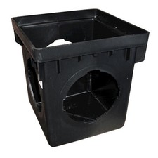12 in. Square Catch Basin Drain with 3 Openings