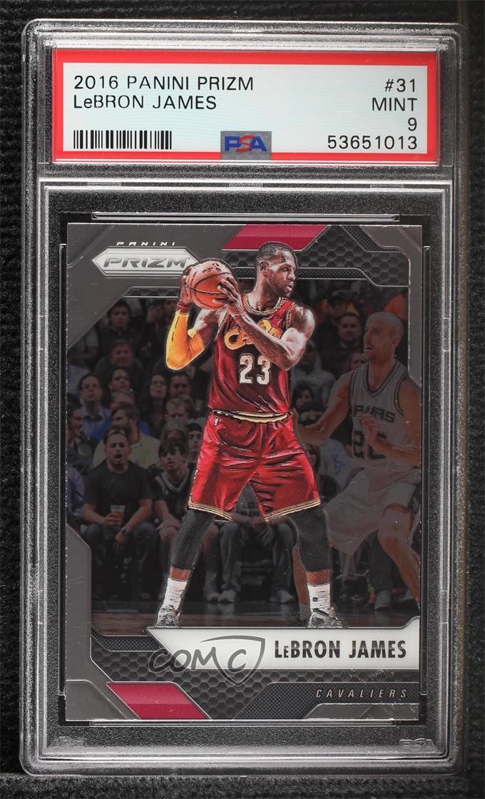 2016-17 Panini Prizm LeBron James #31 PSA 9 MINT 02v3