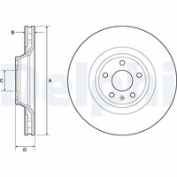 2X Bremsscheibe Delphi BG9955 FüR 4FH C6 Audi 1ZT 4F2 1LH 4B5 4F5 A6 1ZL C5 4B2