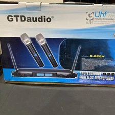 GTD Audio 2x100 Channel UHF Wireless Hand Held Microphone Mic System 622H  