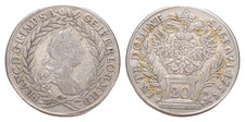 Austria. Franz I of Lorraine AD 1745-1765. 20 Kreuzer AR 1755  28 mm, 6,49g