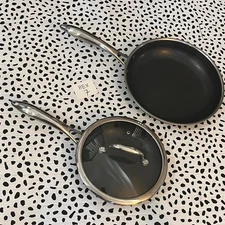 HexClad Hybrid Nonstick 8 & 10 Inch Pan Stay-Cool Handle Lid Dishwasher safe (7)