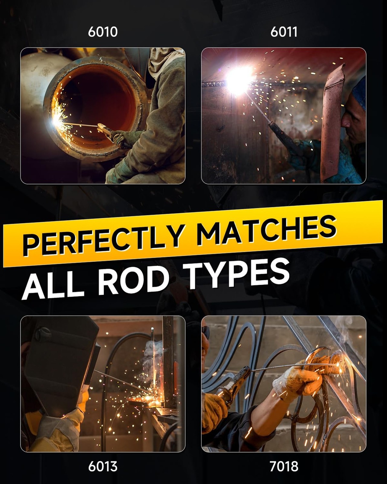 Stick Welder 200Amp with Display Digital Inverter IGBT portable Welding Machi...