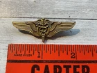 ORIGINAL WWII USAAF GOLD FLIGHT SURGEON SHIRT SZ WINGS BALFOUR STERLING 1 PIECE