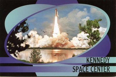 Ak Kennedy Space Center, blast-off from Center with Space Shuttle,